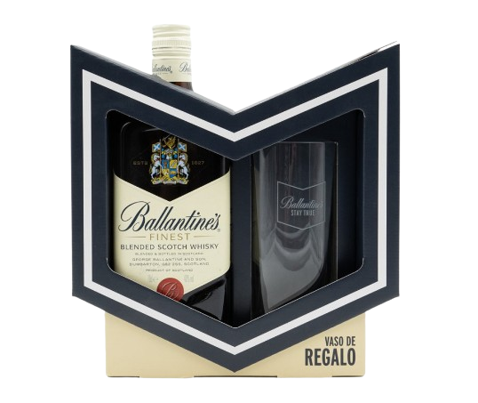 WHISKY EST. BALLANTINE'S 70CL + VASO