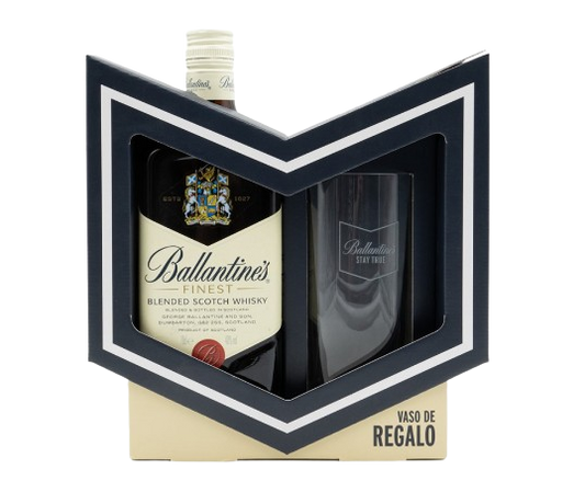 WHISKY EST. BALLANTINE'S 70CL + VASO