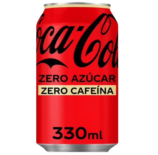 COCA COLA ZERO SIN CAFEINA LATA 33cl